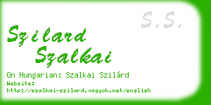 szilard szalkai business card